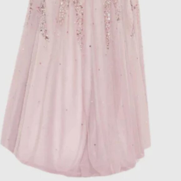 Mac Duggal 93681 Sequined Butterfly Sleeve High Low Gown Womens Dress New - Picture 5 of 11